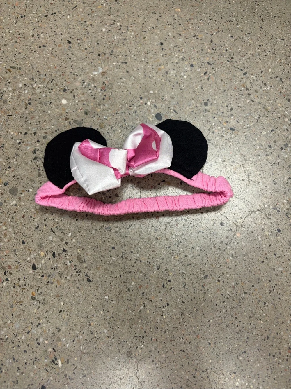 Pink Minnie-Style Kids Costume Dress with Headband